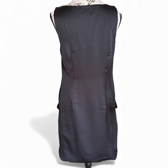 H&M Draped Cocoon Silhouette Dress – Black – Size 8 (NWT) - Picture 4 of 6